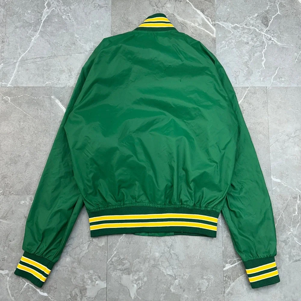 Vintage Notre Dame Fighting Irish Jacket Youth XL Distressed Windbreaker Patch